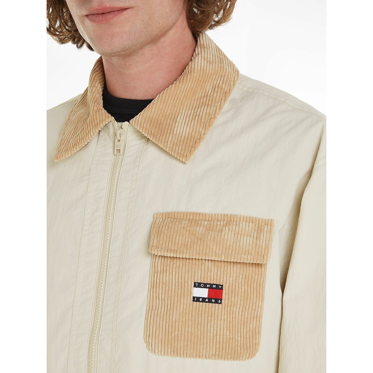 Dual Fabric Jacket with Corduroy Pocket 90010453, TOMMY JEANS