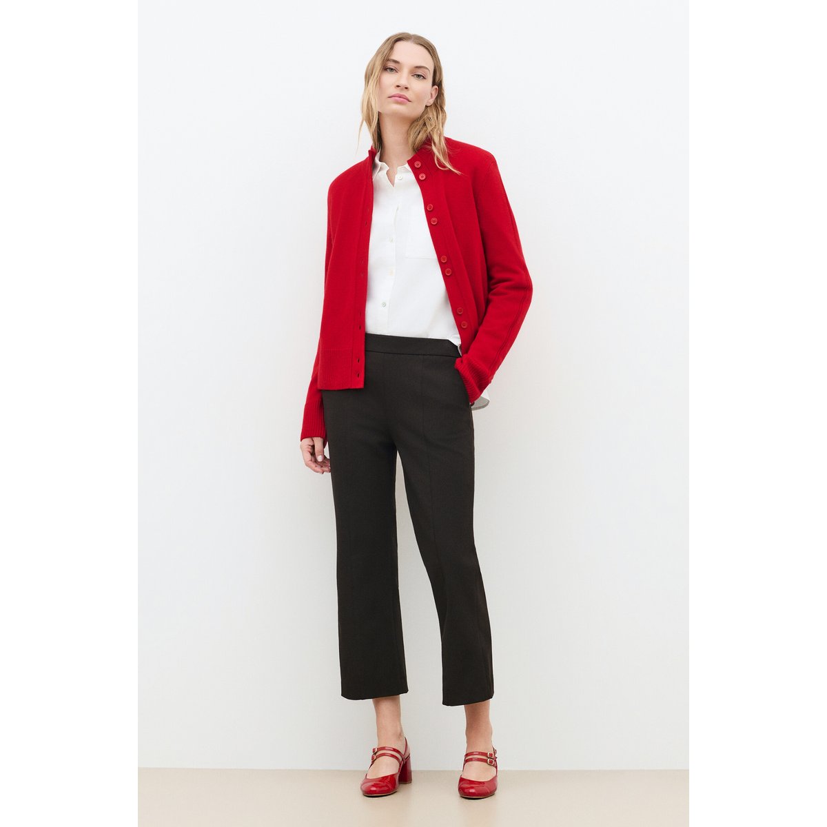 Pull droit camionneur MWINNIE rouge, CAROLL