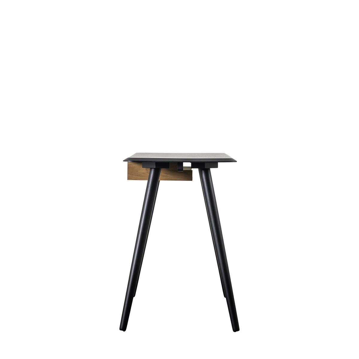 Morena Oak Desk with Shelf black, SO'HOME