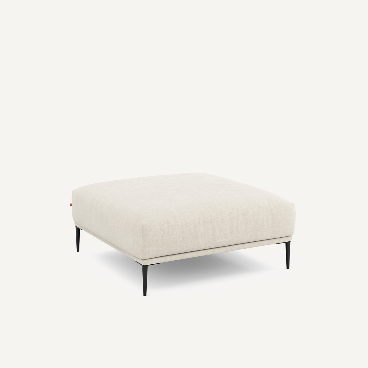 Repose-pieds XL en coton et lin, OSCAR beige, AM.PM X EMMANUEL GALLINA