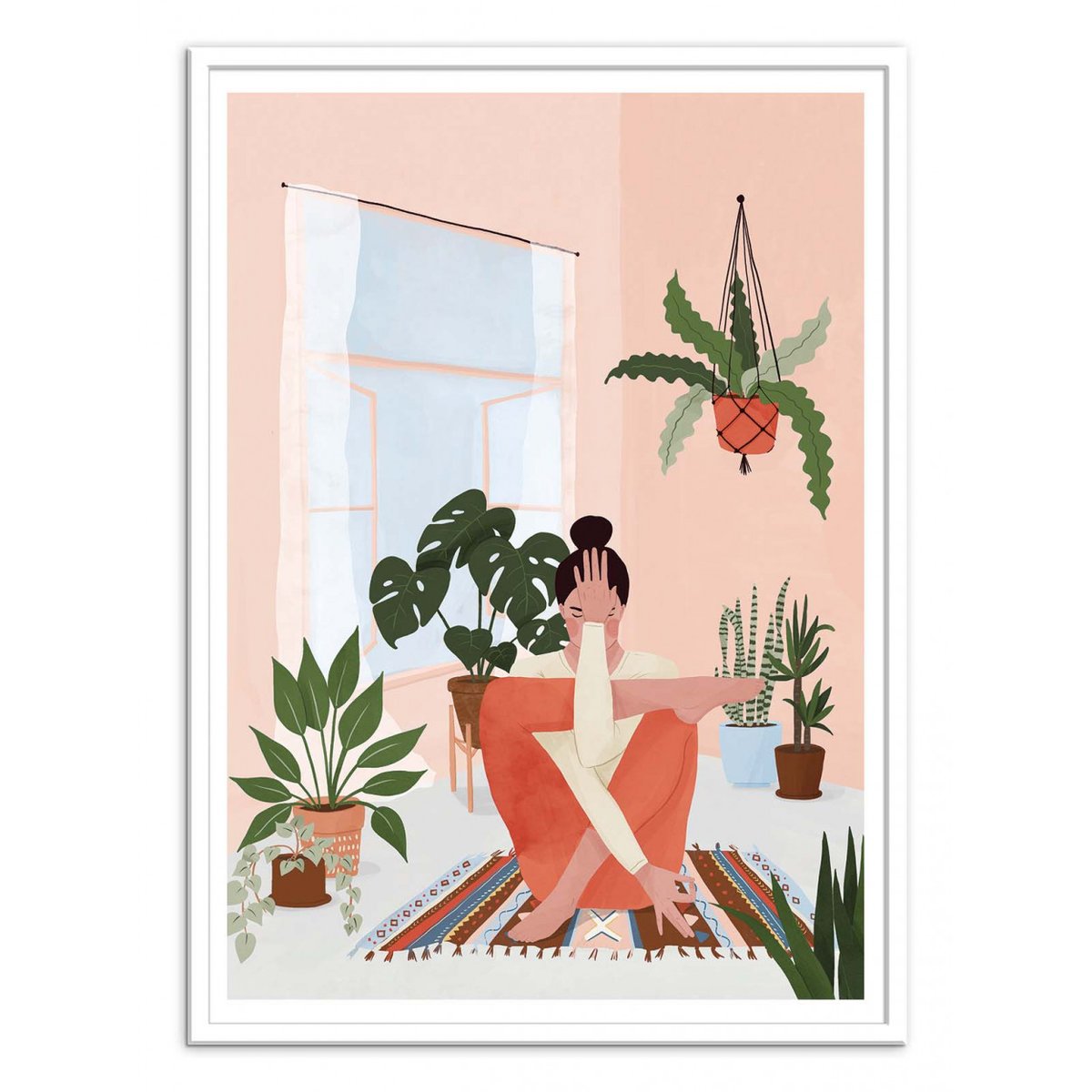 Affiche d'art - Yoga and plants - Maja Tomljanic affiche d'art, WALL EDITIONS