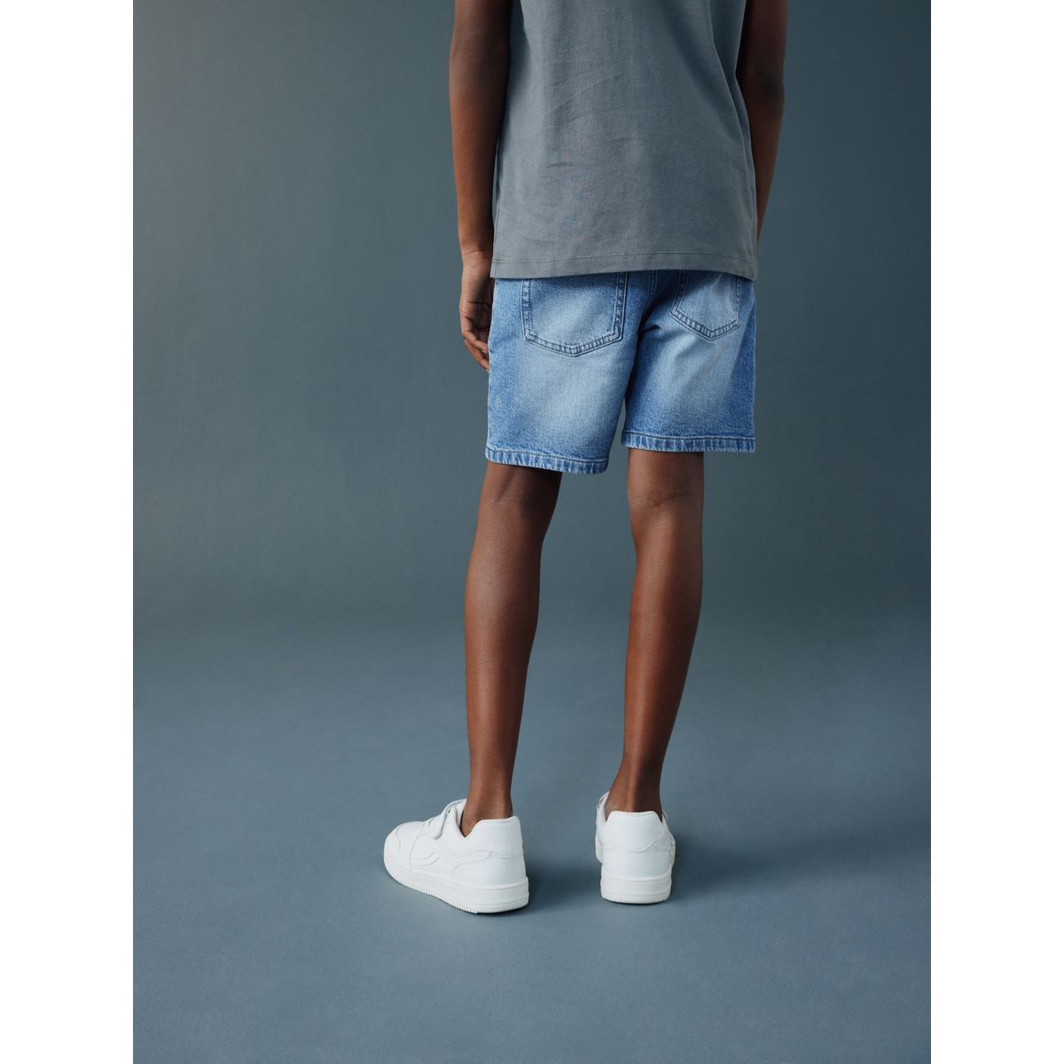 Short en denim bleu clair, NEXT