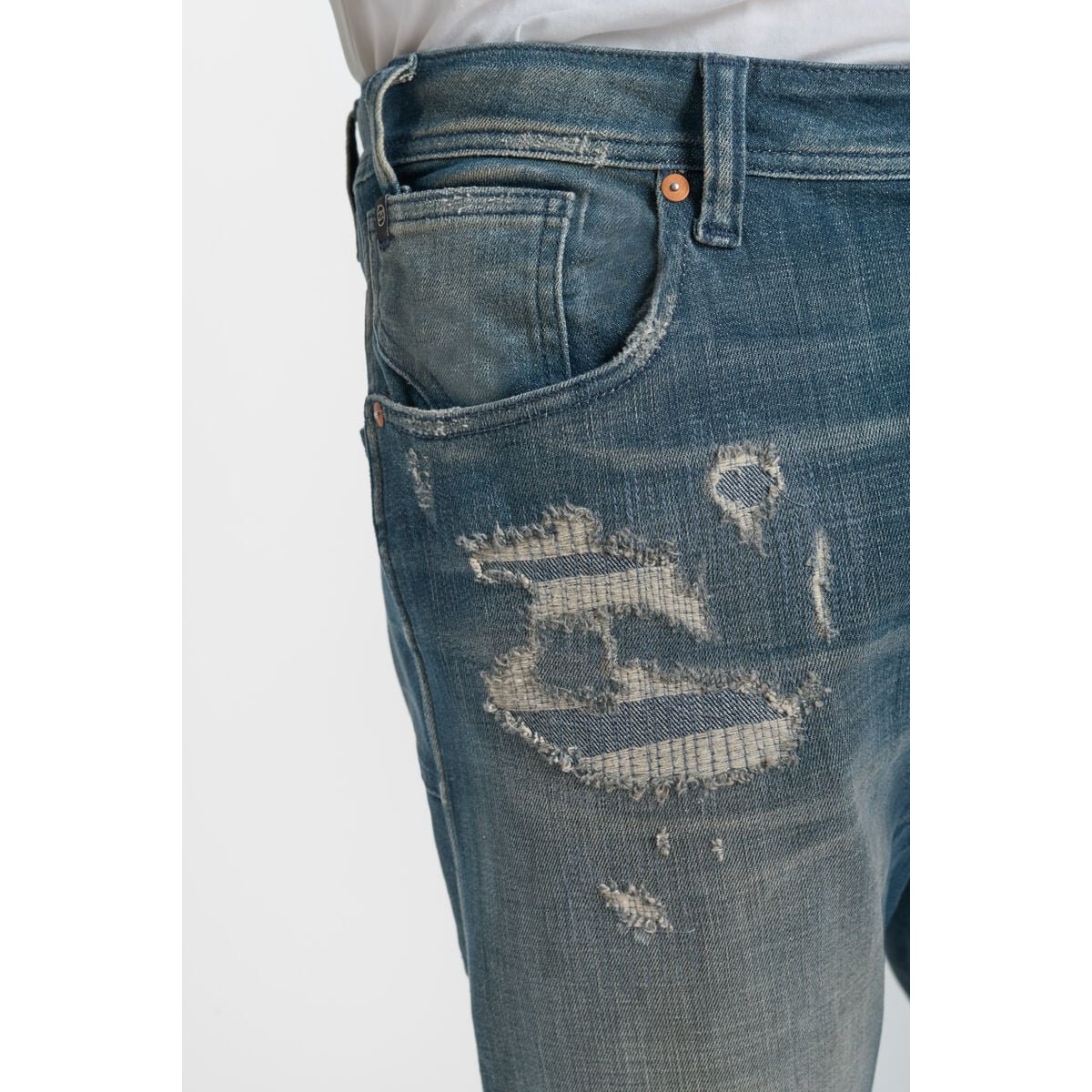 Jeans loose, large 800/60 loose , longueur 34 blue, LE TEMPS DES CERISES