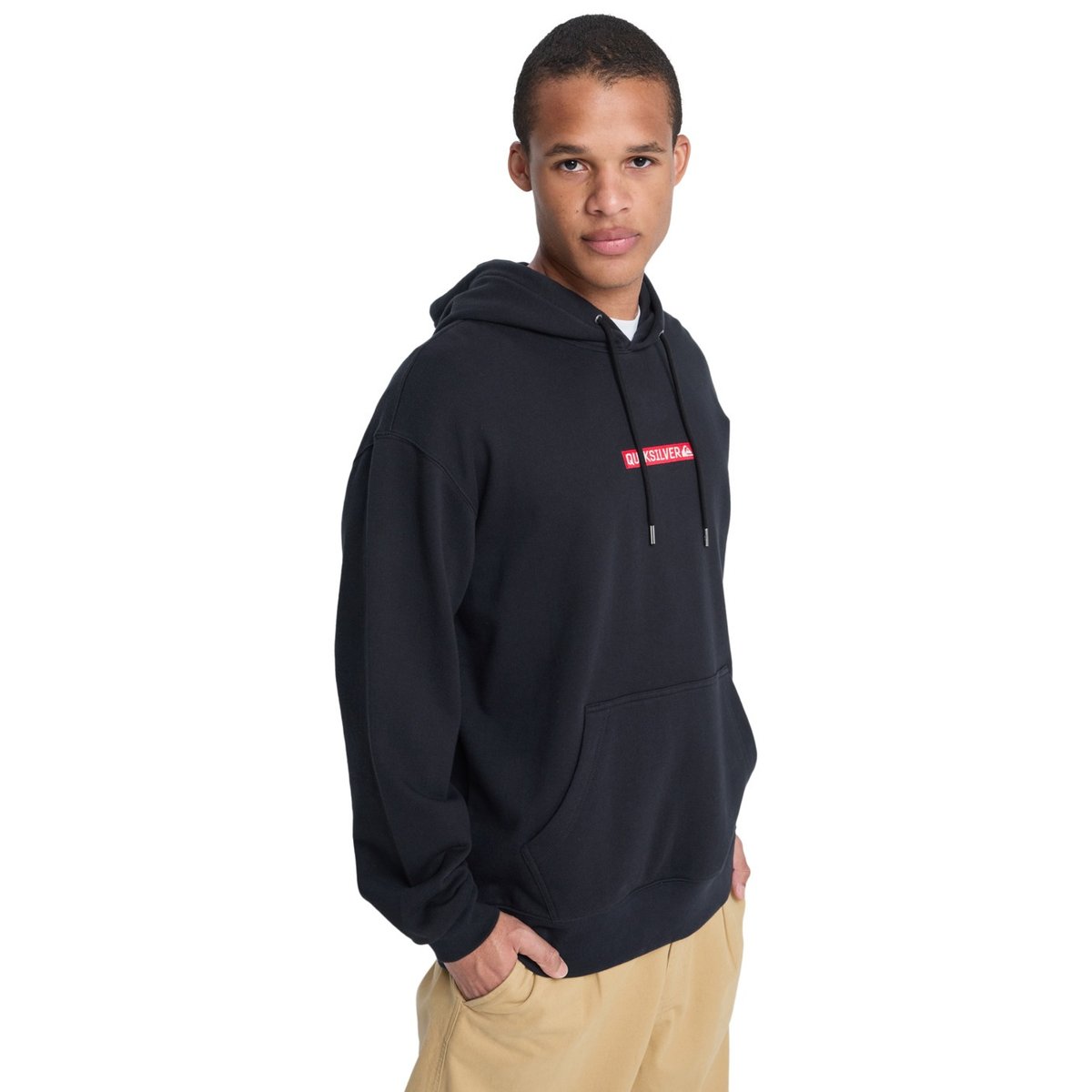Sweat à capuche DNA noir black, QUIKSILVER