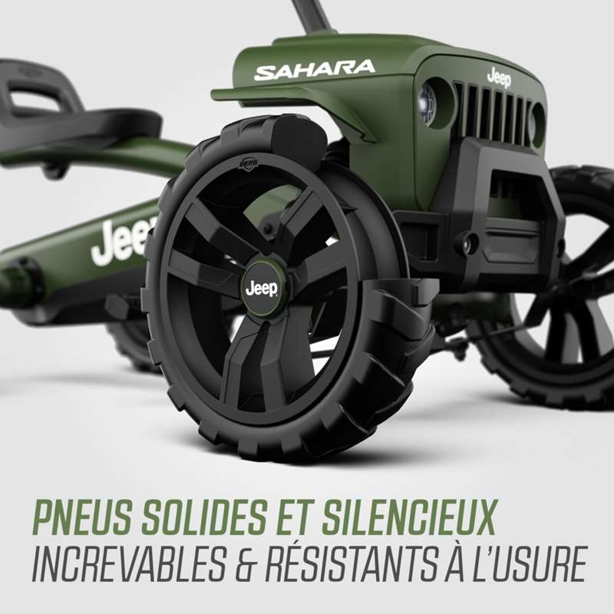 Kart à Pédales pour Enfants, 2+ Ans, Buzzy Sahara green, BERG TOYS