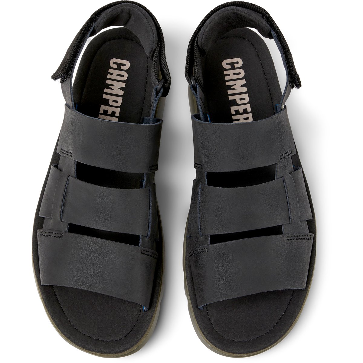 Sandales Suede Leather ORUGA noir, CAMPER