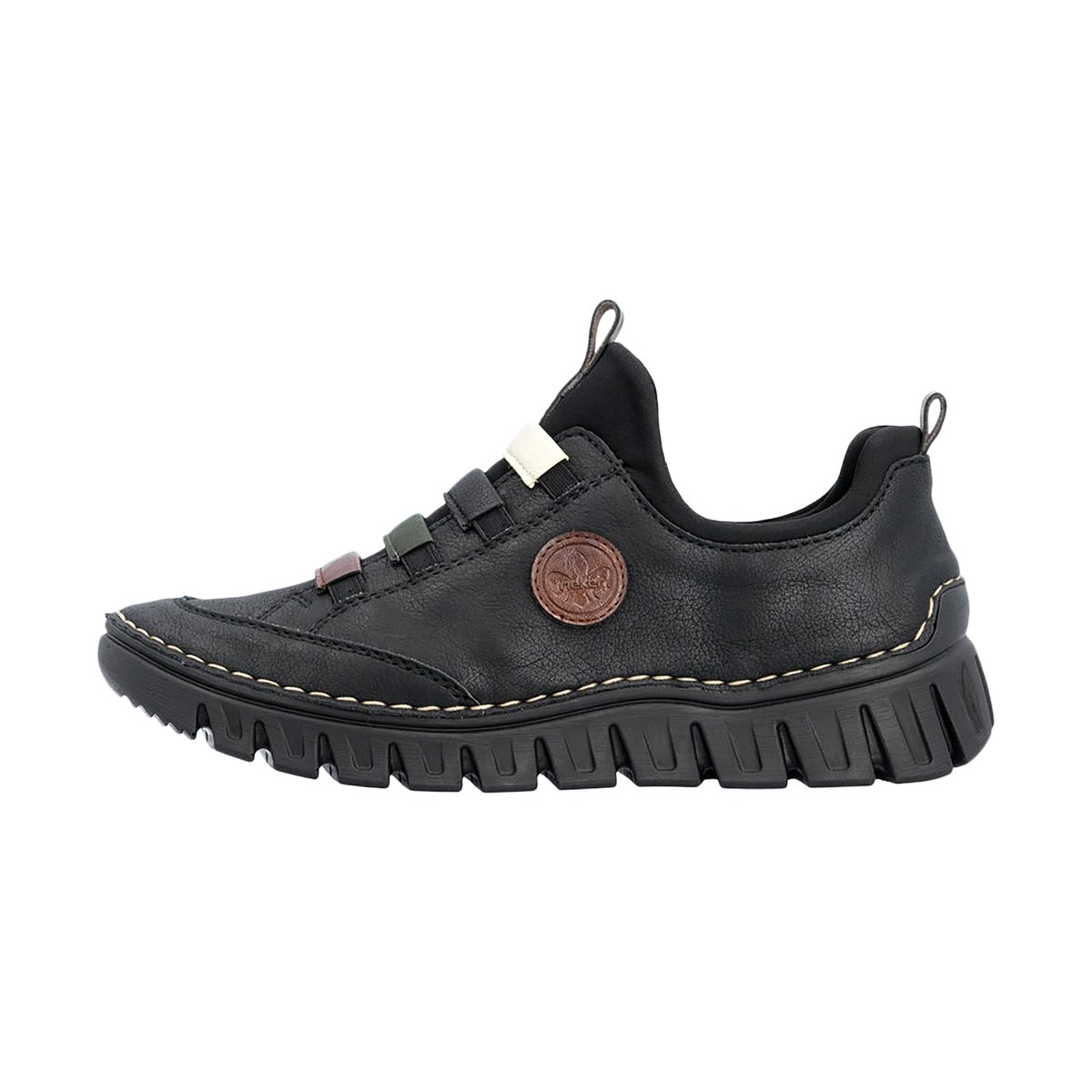 Basket Cuir Greece noir, RIEKER