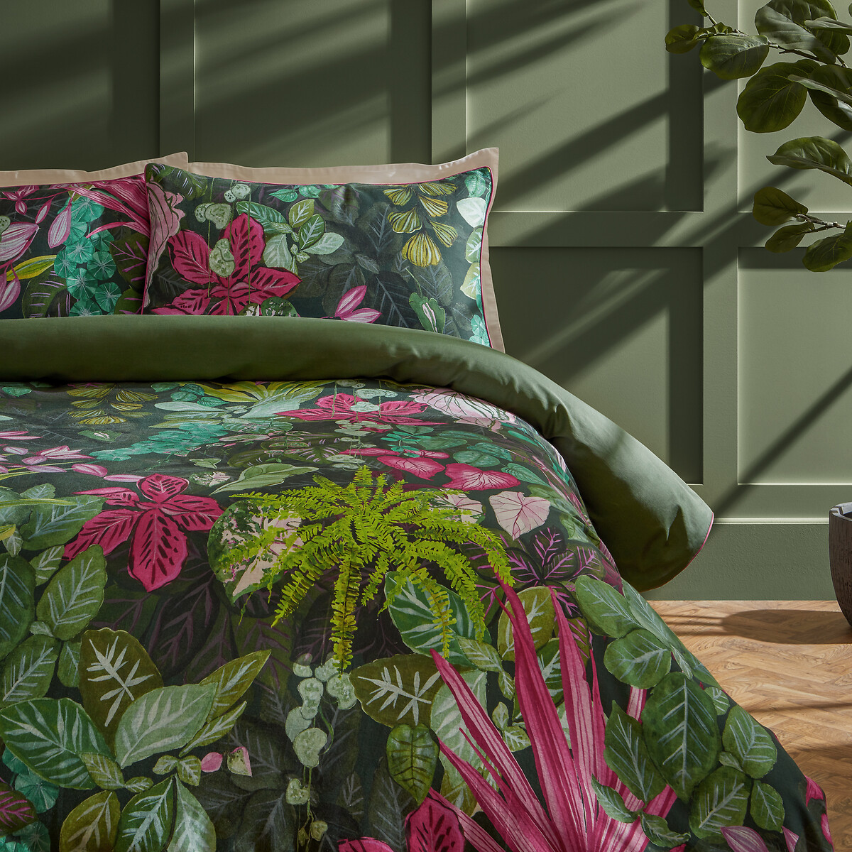 Veadeiros 100% Cotton Sateen Duvet Cover and Pillowcase Set multi-coloured, PAOLETTI