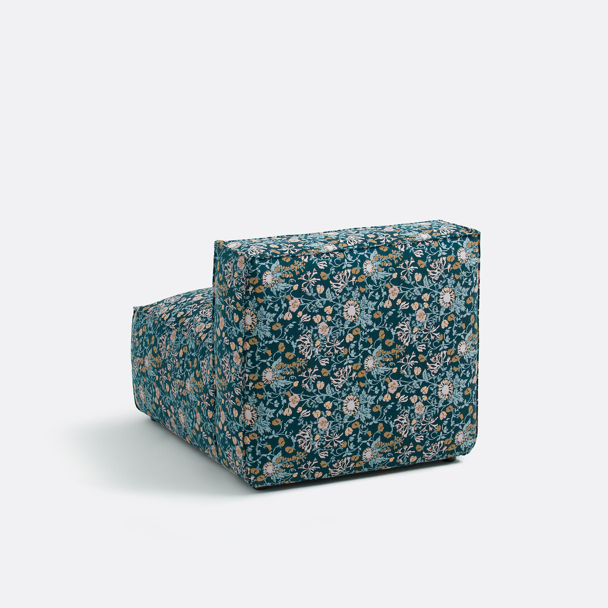 Elément chauffeuse pour canapé modulable, en jacquard fleuri, SEVEN jacquard fleuri, LA REDOUTE INTERIEURS