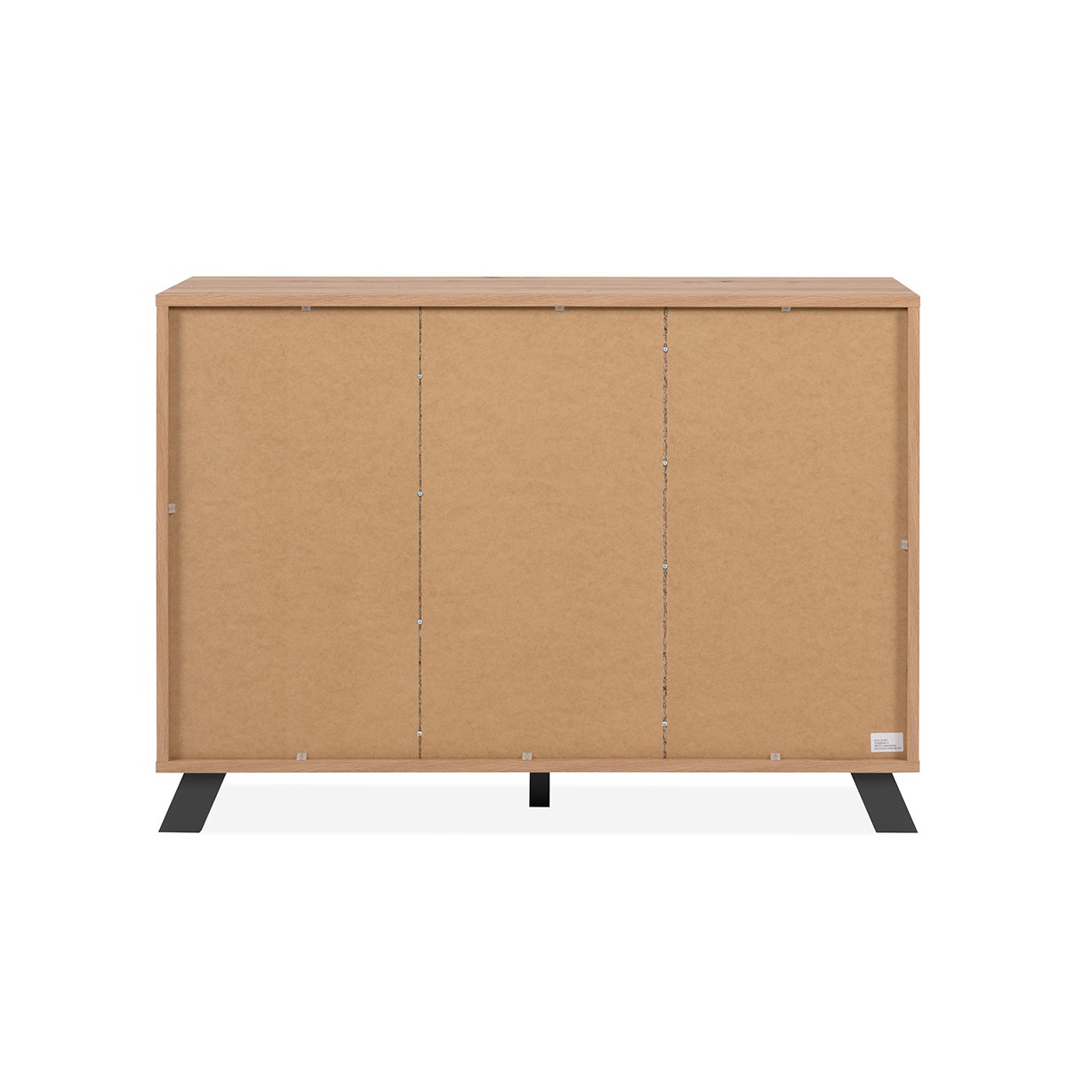 Buffet 2 portes et 4 tiroirs décor chêne artisan L118 cm - LUBLIN bois clair, CALICOSY