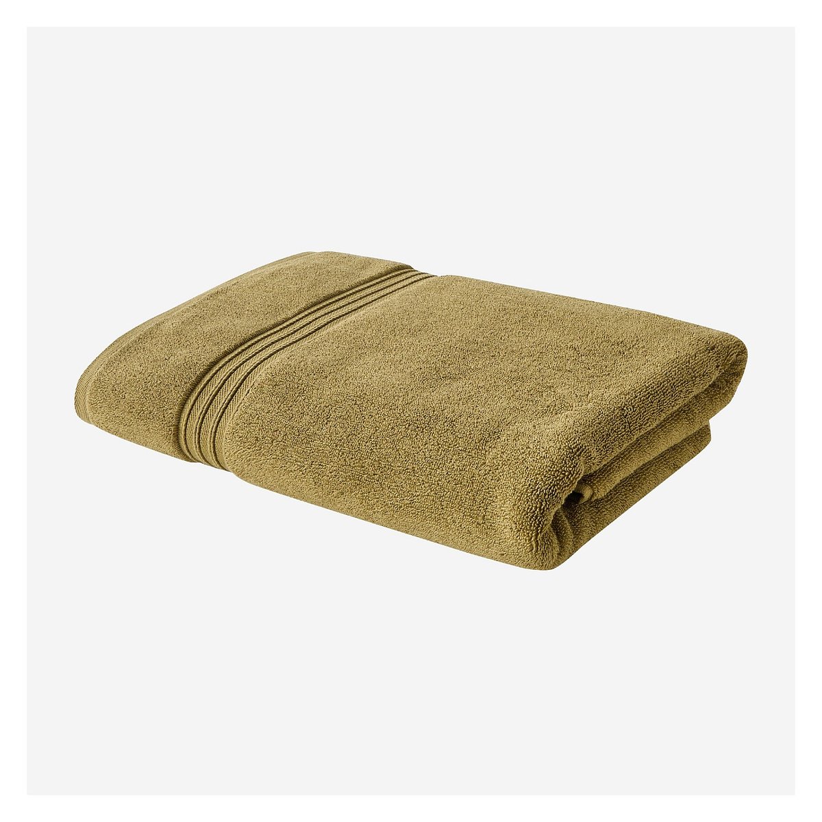 Serviette de bain en coton naturel NAHIA bronze, HABITAT