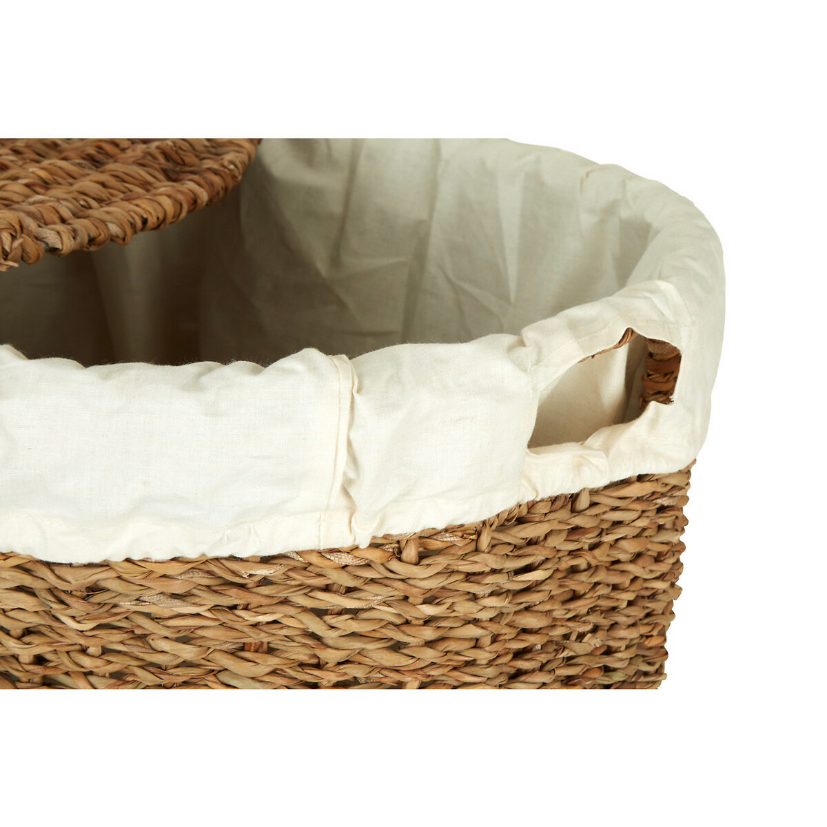Oval Seagrass Basket With Lid natural, SO'HOME