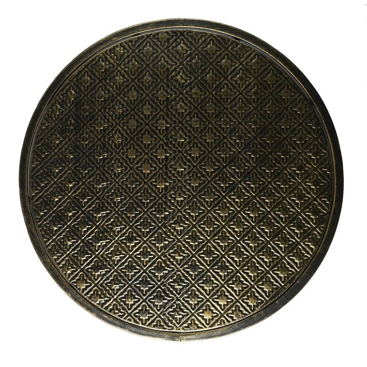Lot de 2 tables d'appoint gigognes métal noir, DECORATIE