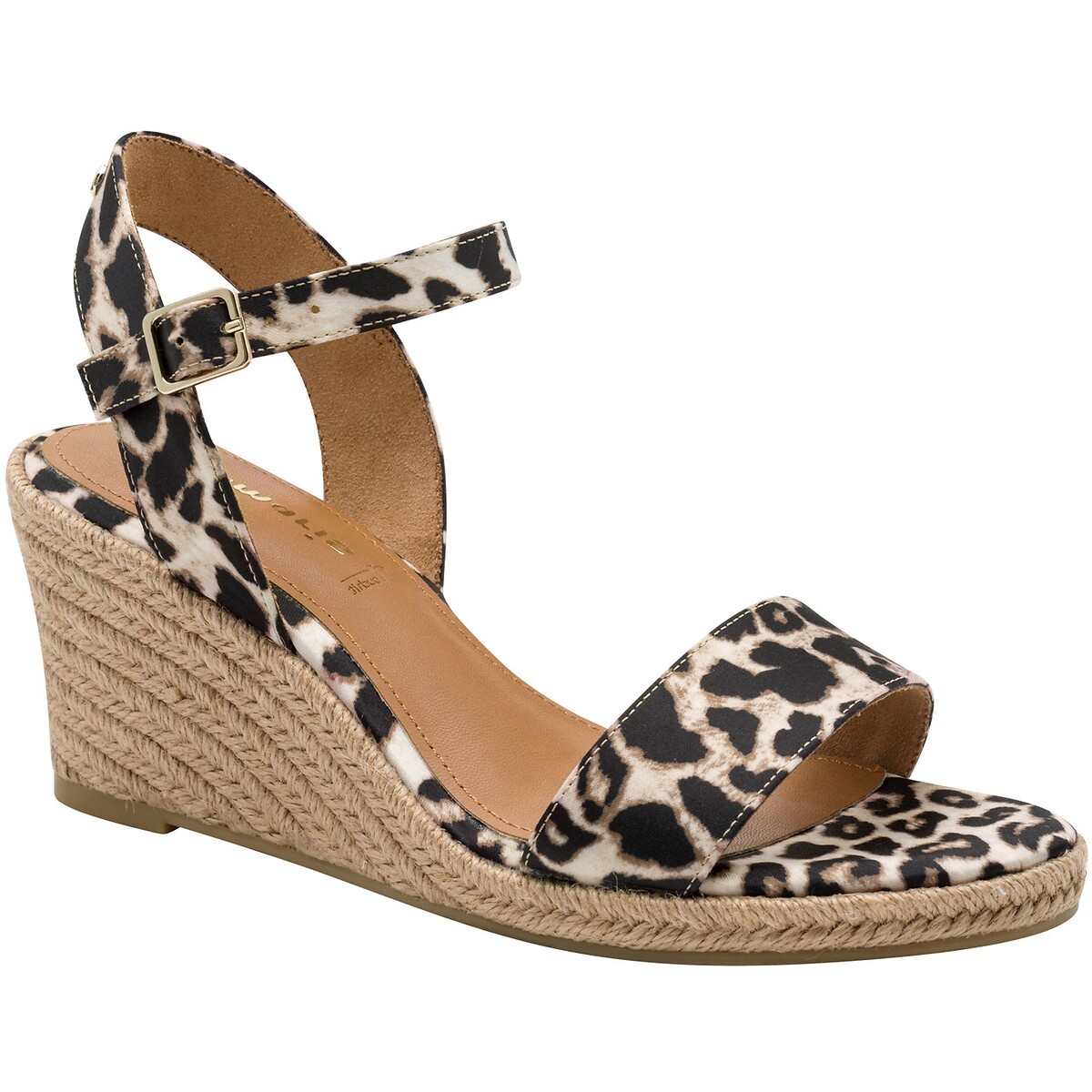 Espadrilles compensées léopard, TAMARIS