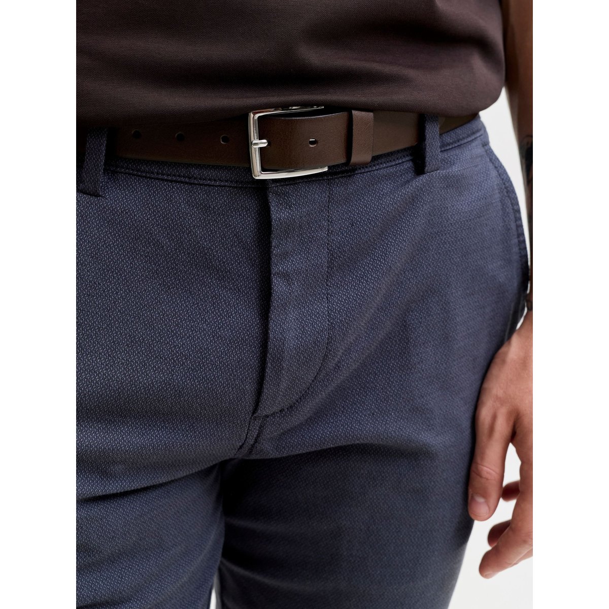 Ceinture En Cuir brown stone, JACK & JONES