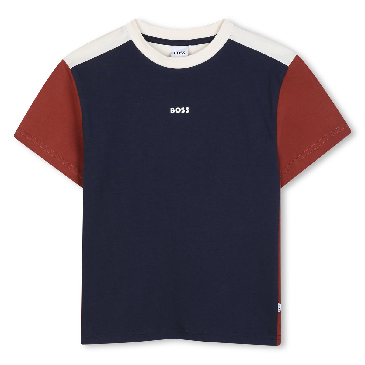 Tee-shirt manches courtes bleu cargo, BOSS KIDSWEAR