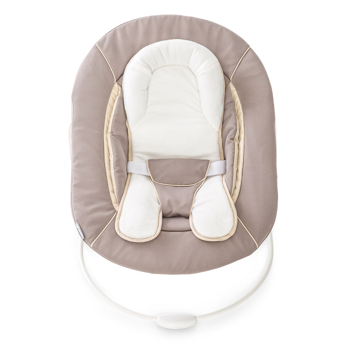 Transat balancelle pour chaise haute évolutive Alpha 2 en 1 marron beige, HAUCK