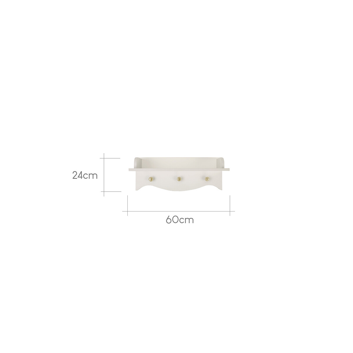 Clara Nursery Shelf stone beige, CUDDLECO