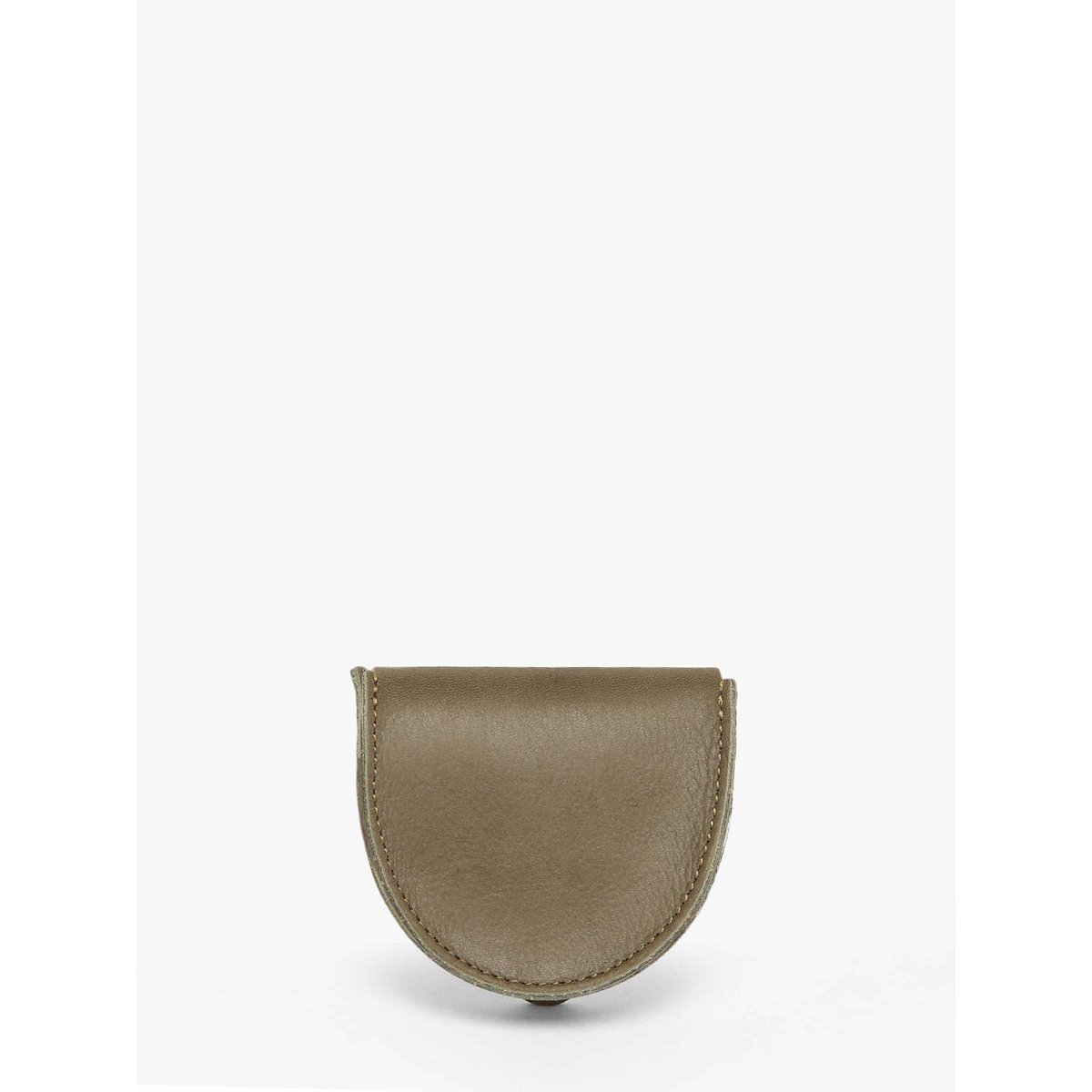 Porte-monnaie Oil cuir kaki, ETRIER
