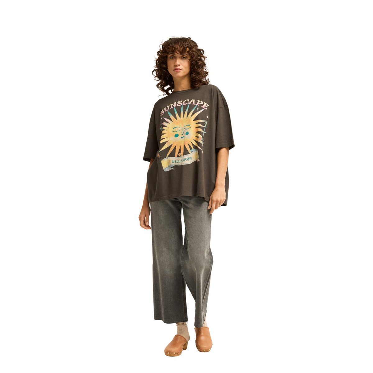 T-shirt oversize DISTANT STARS noir off black, BILLABONG