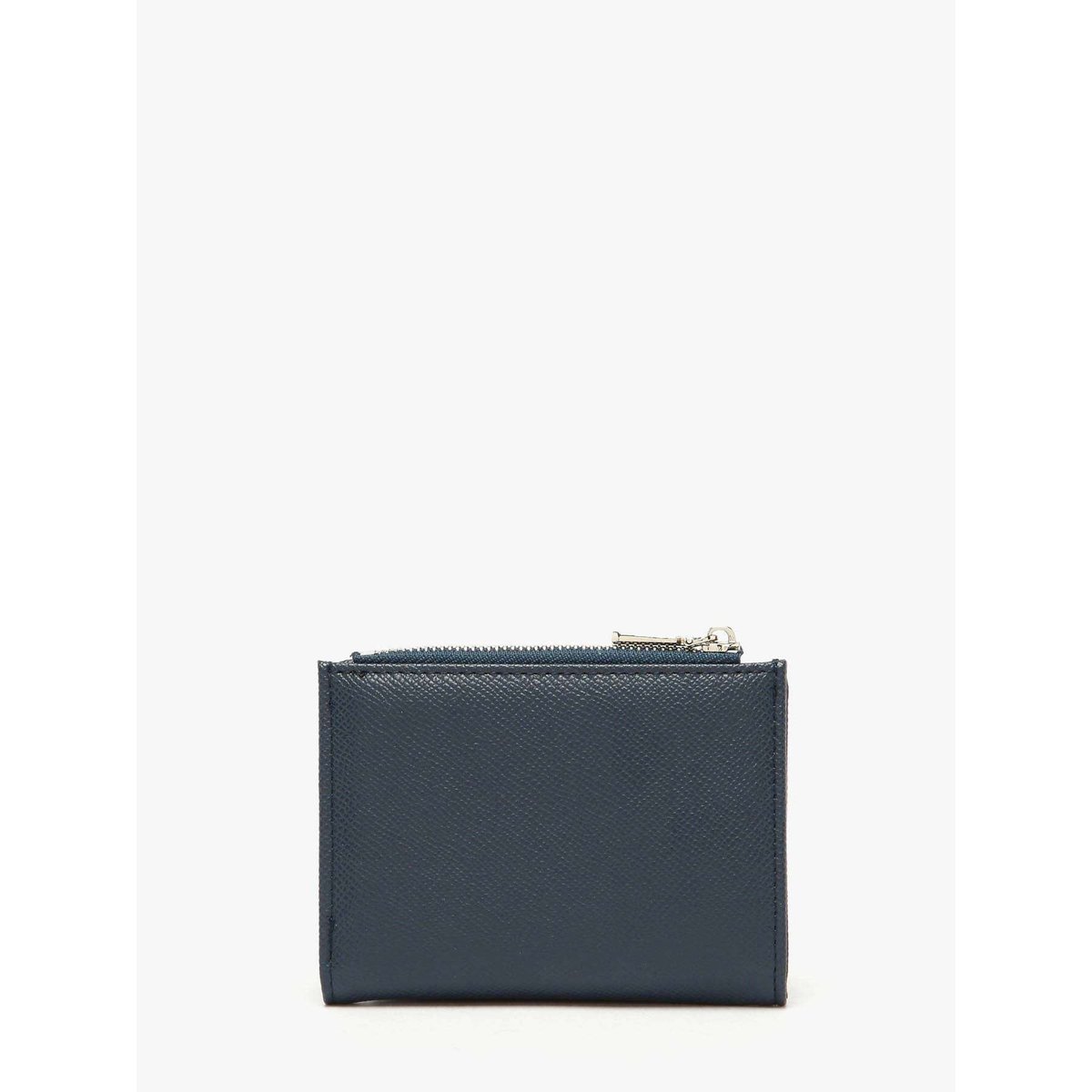 Porte-monnaie porte-cartes Saffiano bleu, MINIPRIX