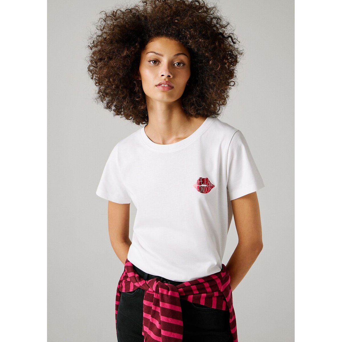 T-shirt manches courtes blanc, PEPE JEANS