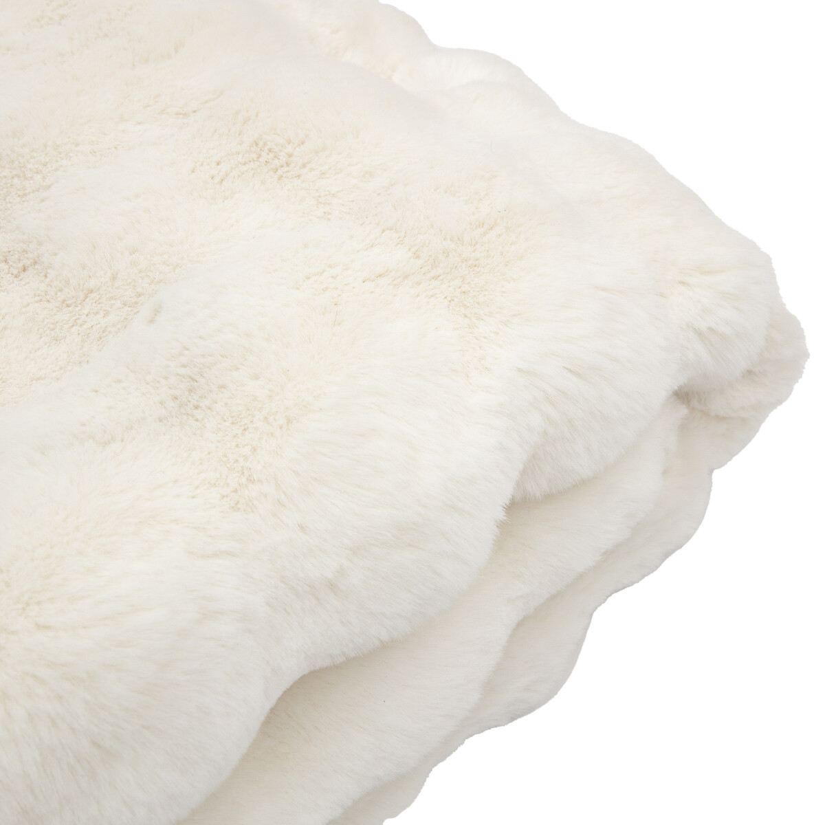 Marshmallow Rabbit Faux Fur Throw cream, ÉDITÉ