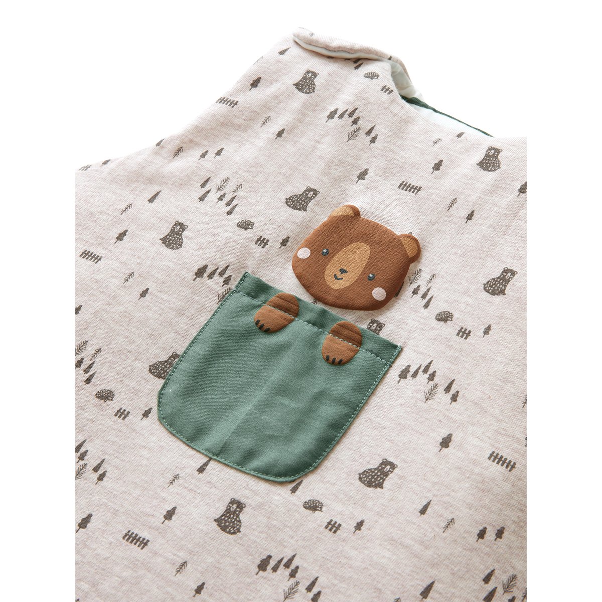 Gigoteuse sans manches GREEN FOREST beige chiné, VERTBAUDET