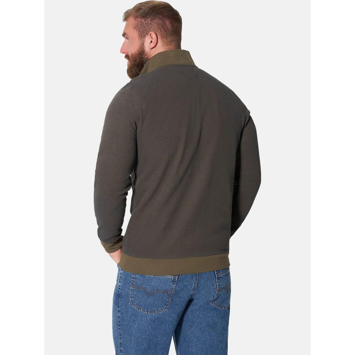 Veste en molleton BIARTE olive, JAN VANDERSTORM