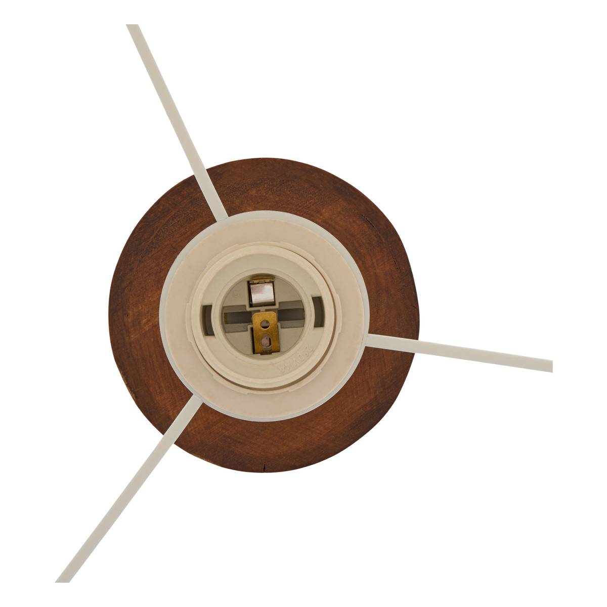 Lampadaire cylindrique en pin SERGIO marron, ATMOSPHERA