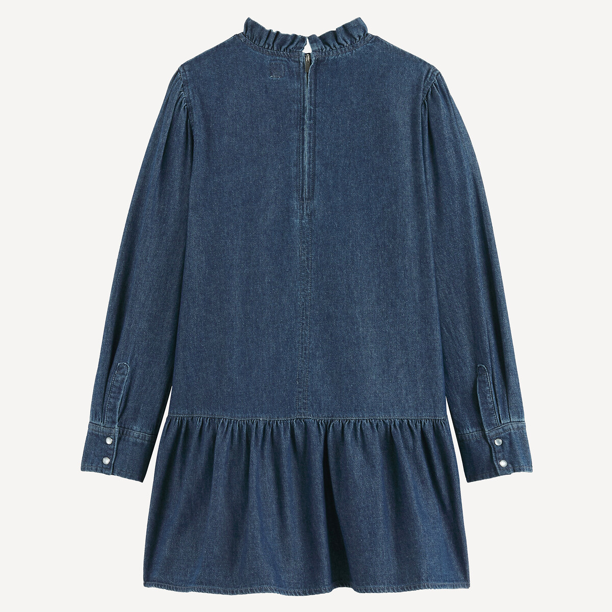 Robe à manches longues, en denim léger brut, LA REDOUTE COLLECTIONS