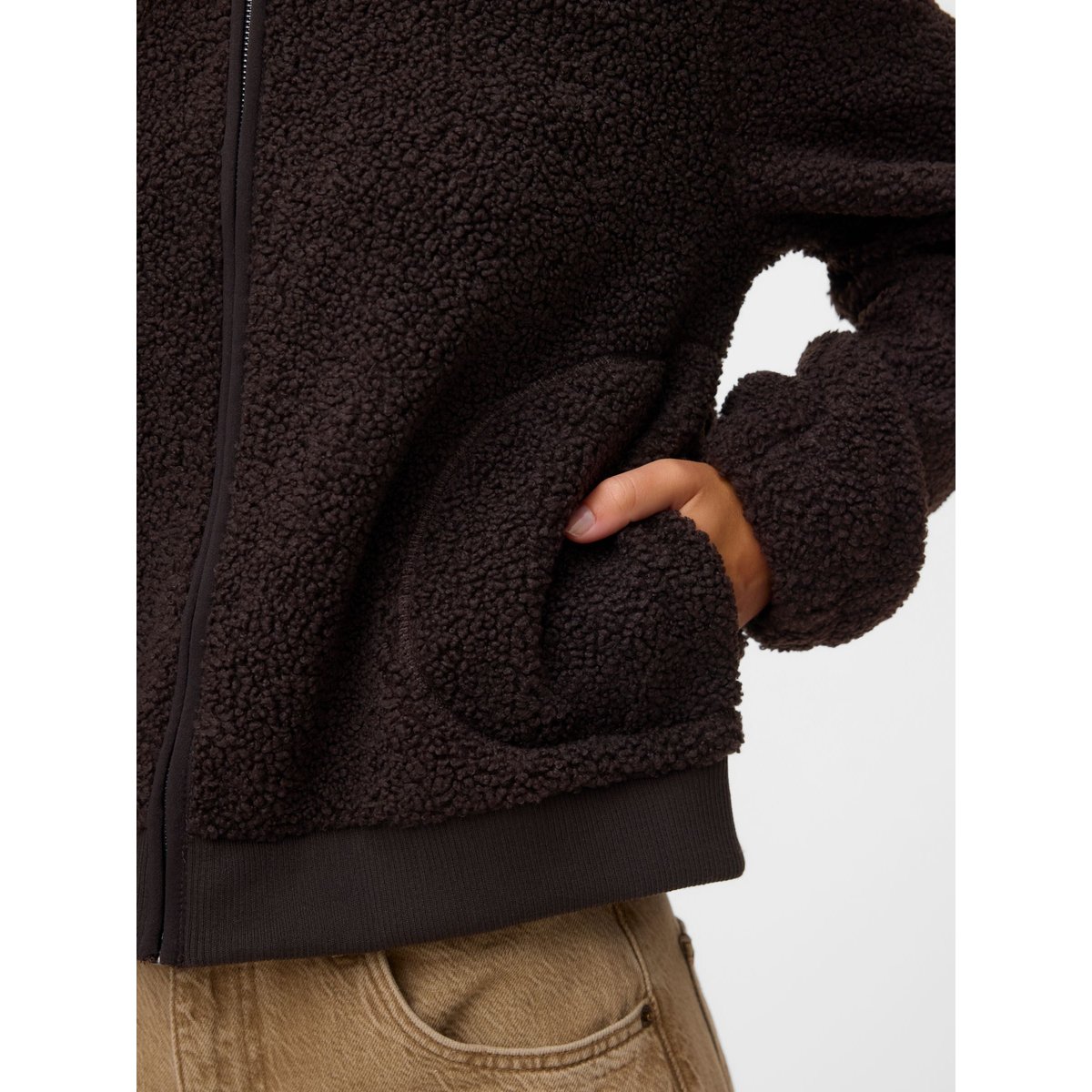 Manteau En Peluche marron - chocolate torte 1, VERO MODA