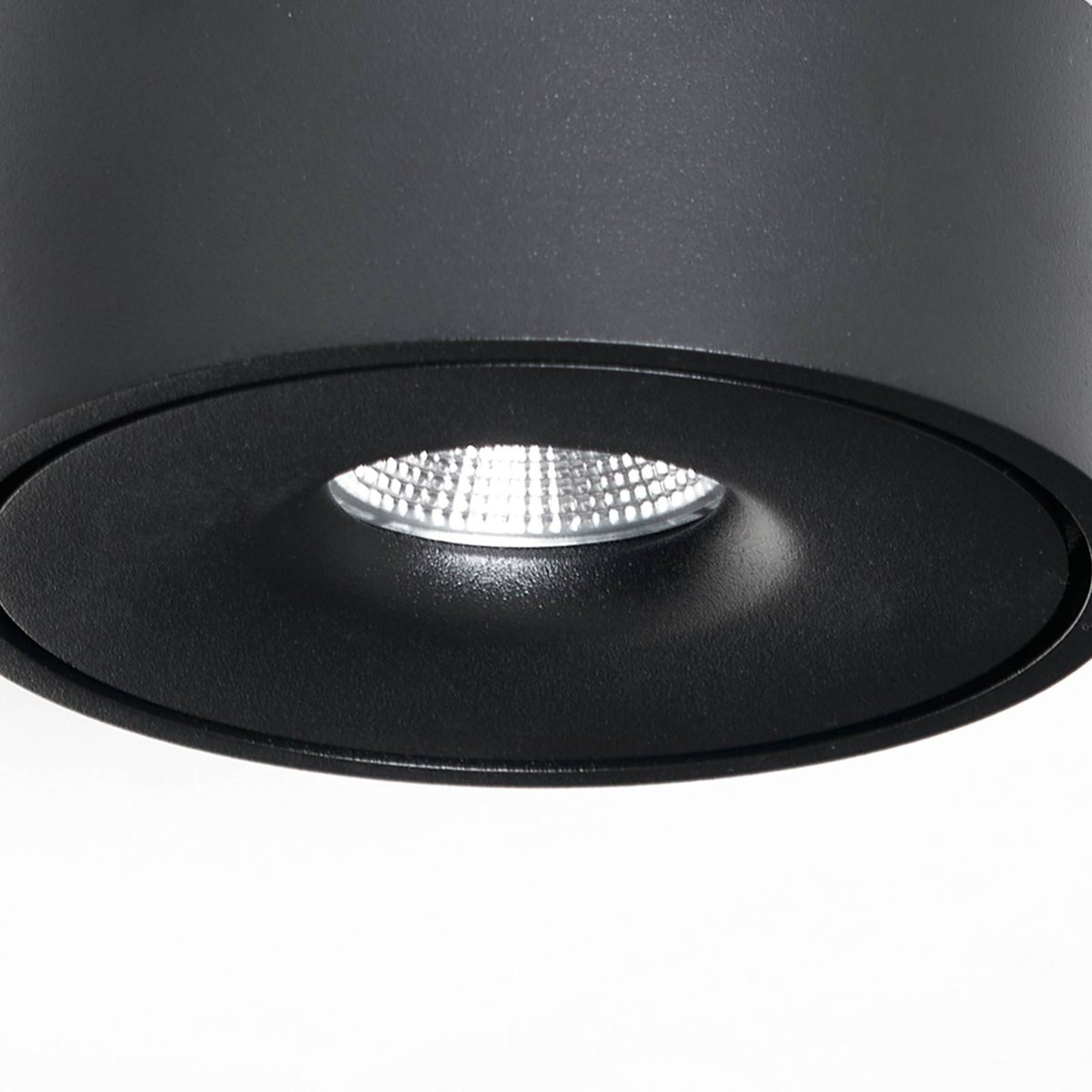 Plafonnier en aluminium moderneLED, Rotari noir, ARCCHIO