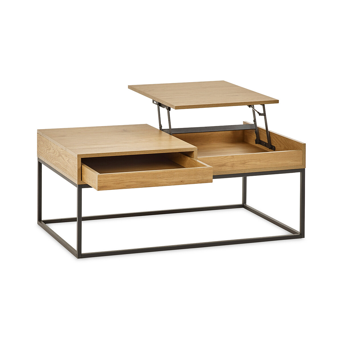 Kael Rectangular Storage Coffee Table oak, SO'HOME
