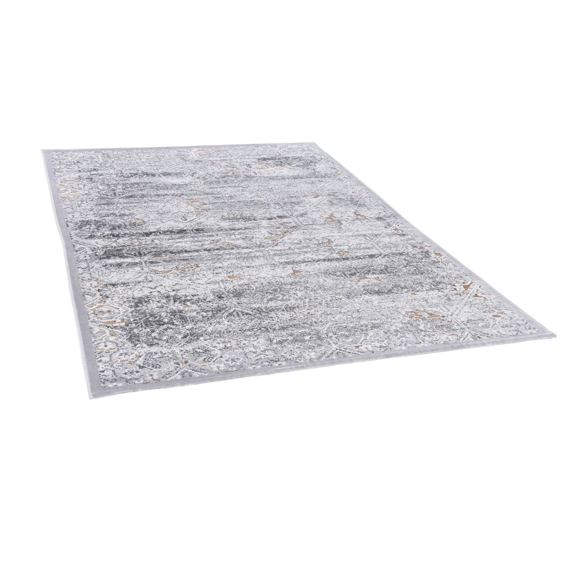 Tapis tissé en polyester et viscose - ORELIA or, GINO FALCONE
