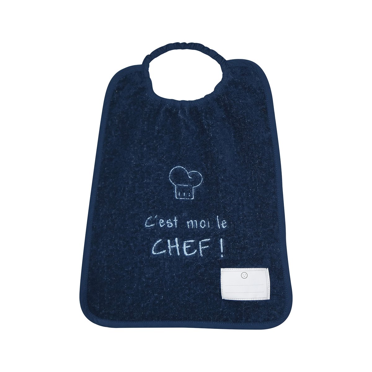 Bavoir maternelle placido eponge couleur unique, SUCRE D'ORGE