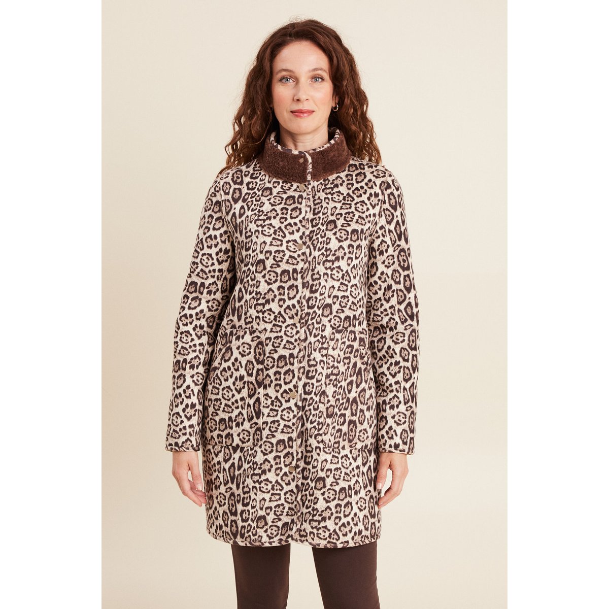 Manteau réversible marron foncé, BREAL