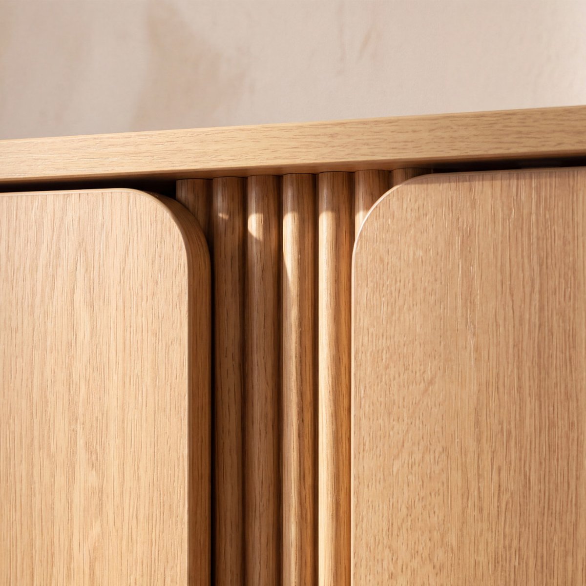Commode 3 tiroirs en bois L80cm- NOA bois clair, DRAWER