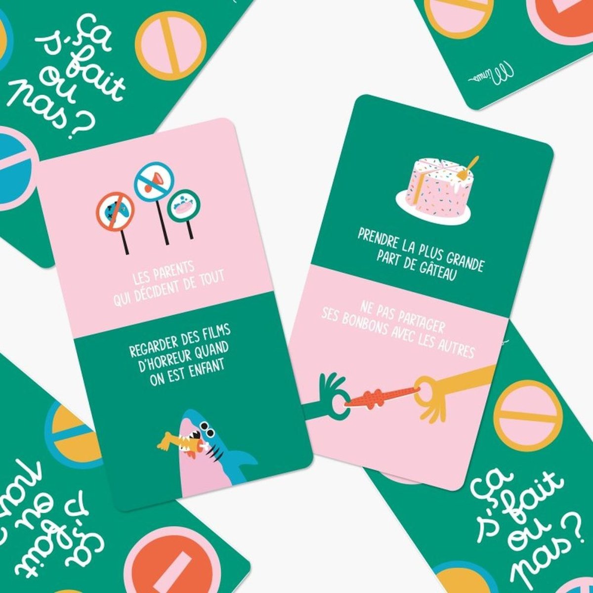 Jeu de cartes - Ça s'fait ou pas ? vert, MINUS EDITIONS