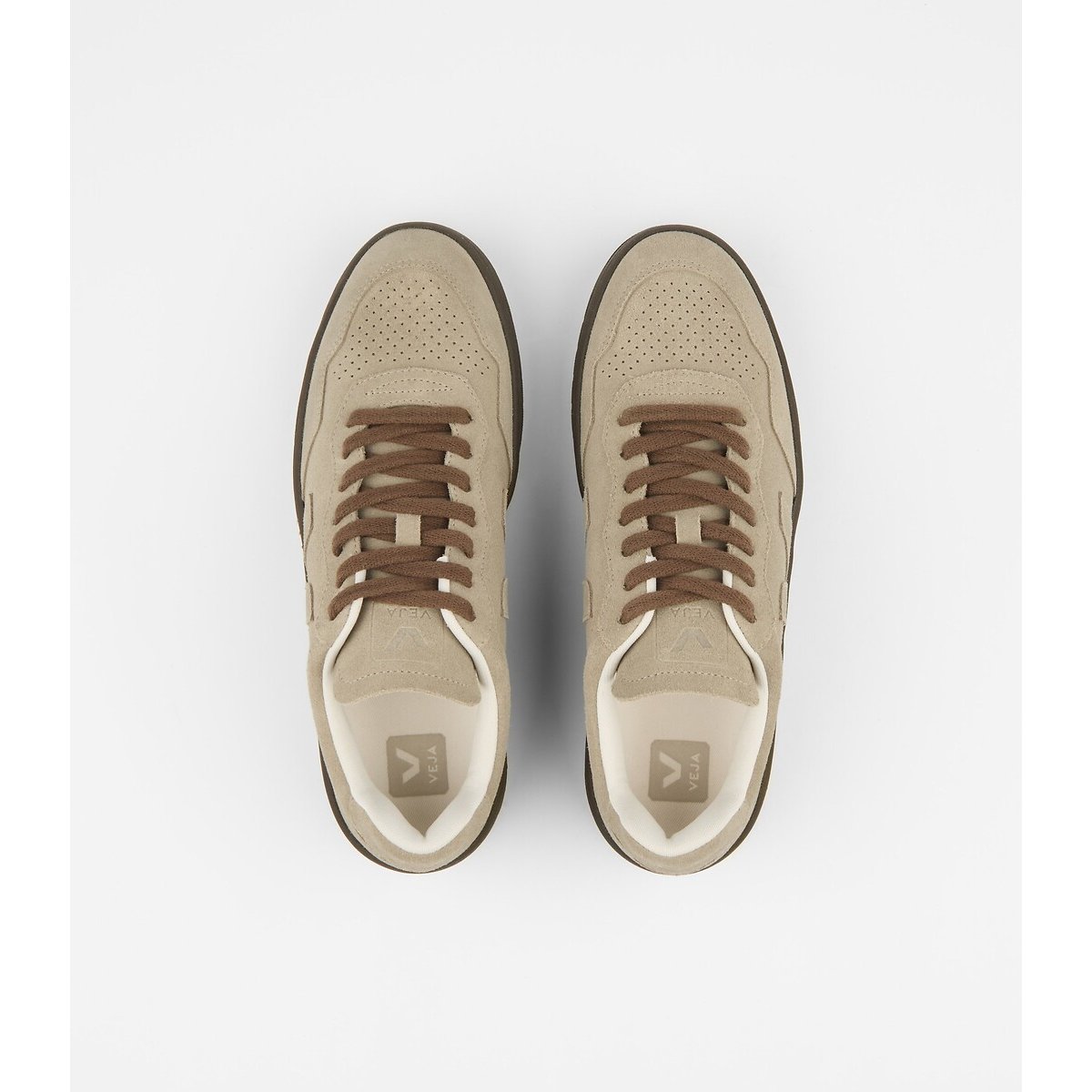 Sneakers van suède V-90 taupe , VEJA