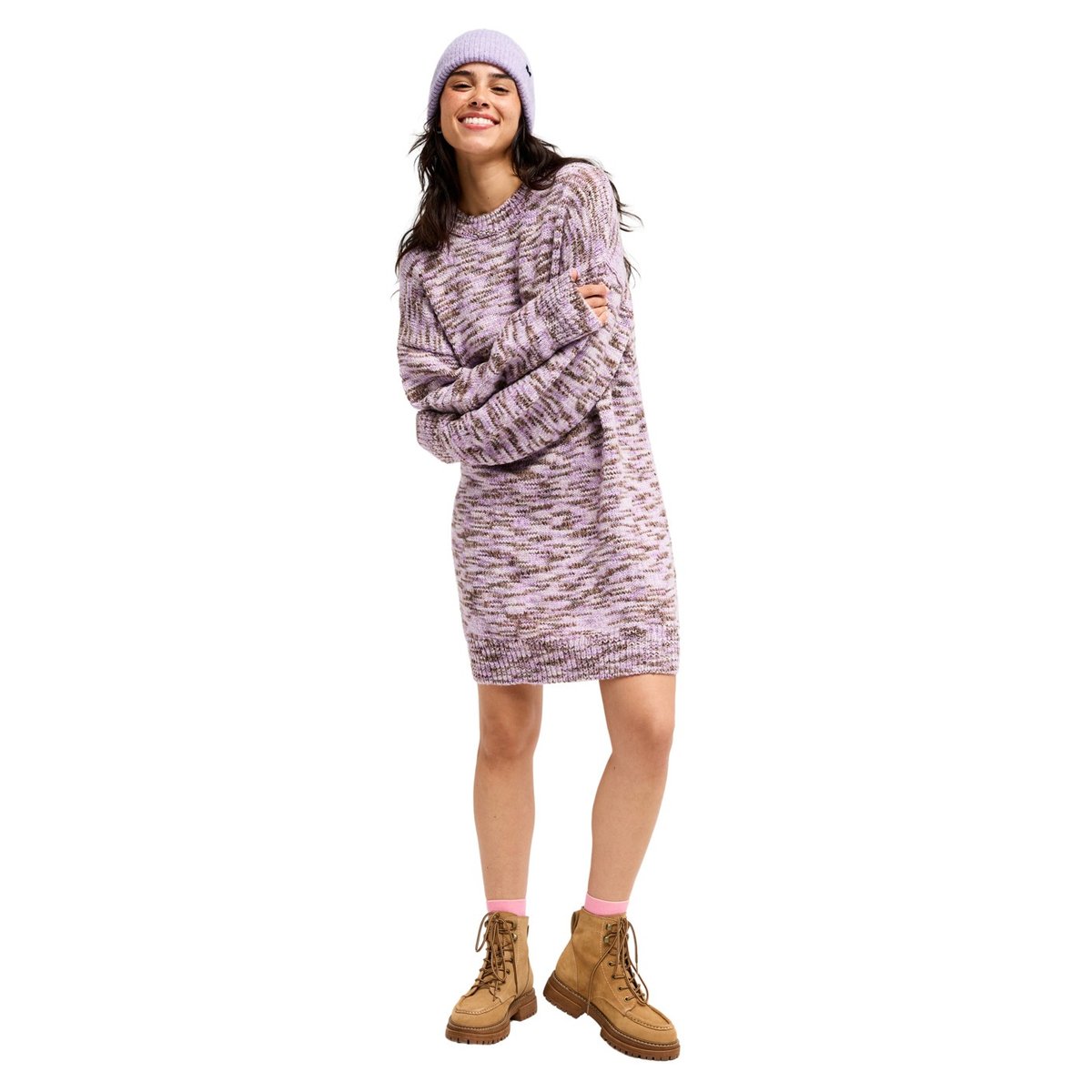 Robe-pull BLURRY DREAMS. rose pink lavender, ROXY