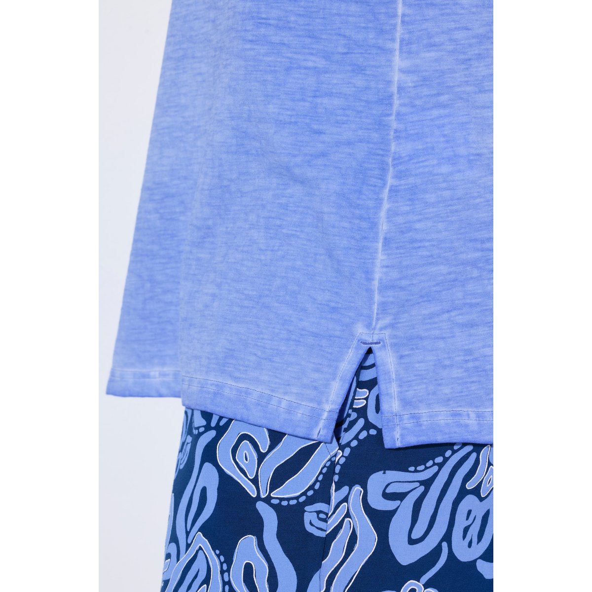 T-shirt avec broderie soleil bleuet, ULLA POPKEN