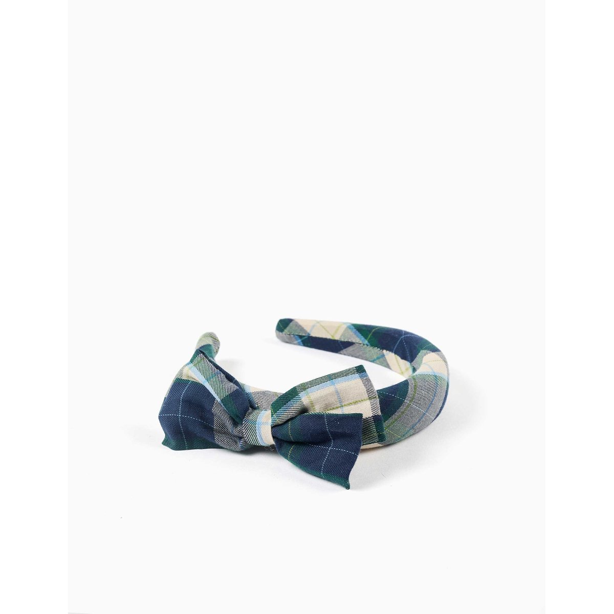 Serre-tête rembourré à carreaux B&S bleu foncé, ZIPPY