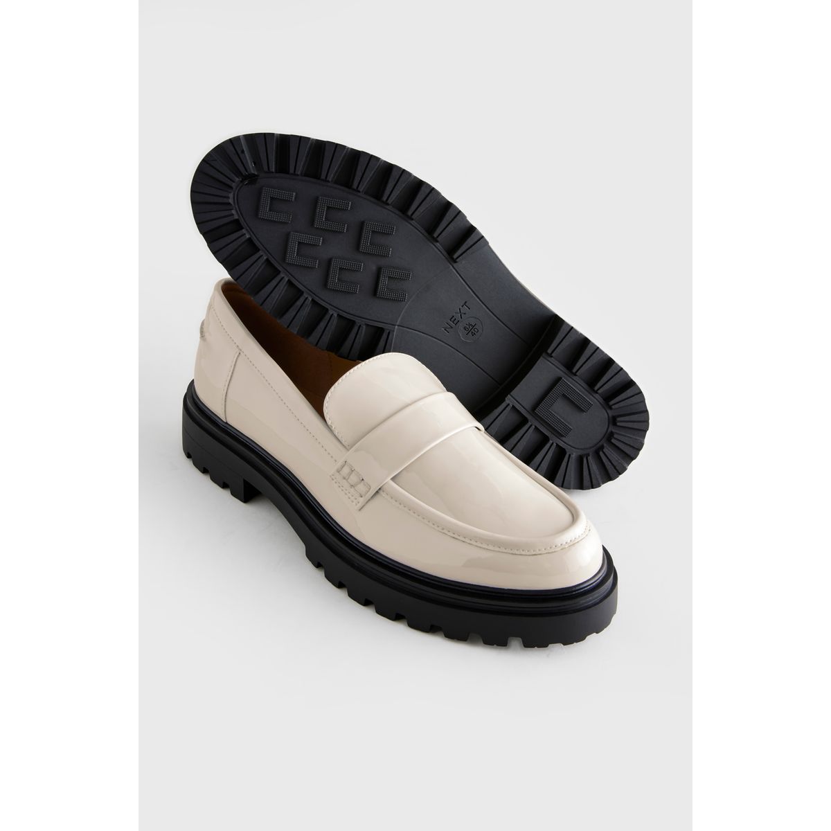 Mocassins à semelle épaisse os, NEXT