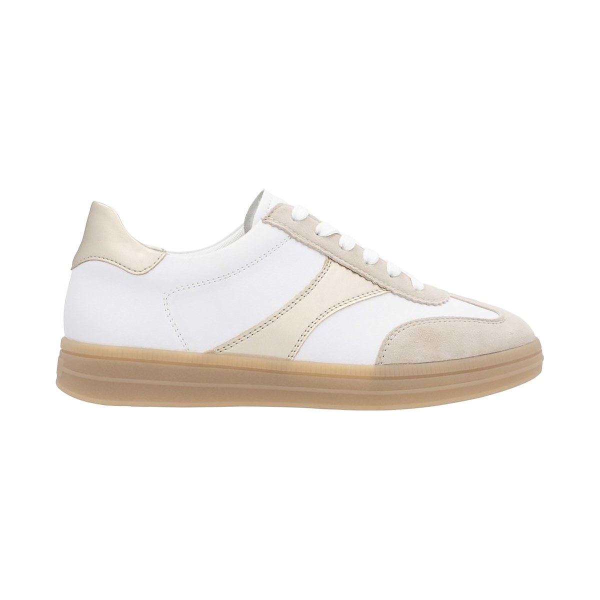 Basket Basse Cuir Alburi blanc combi, REMONTE