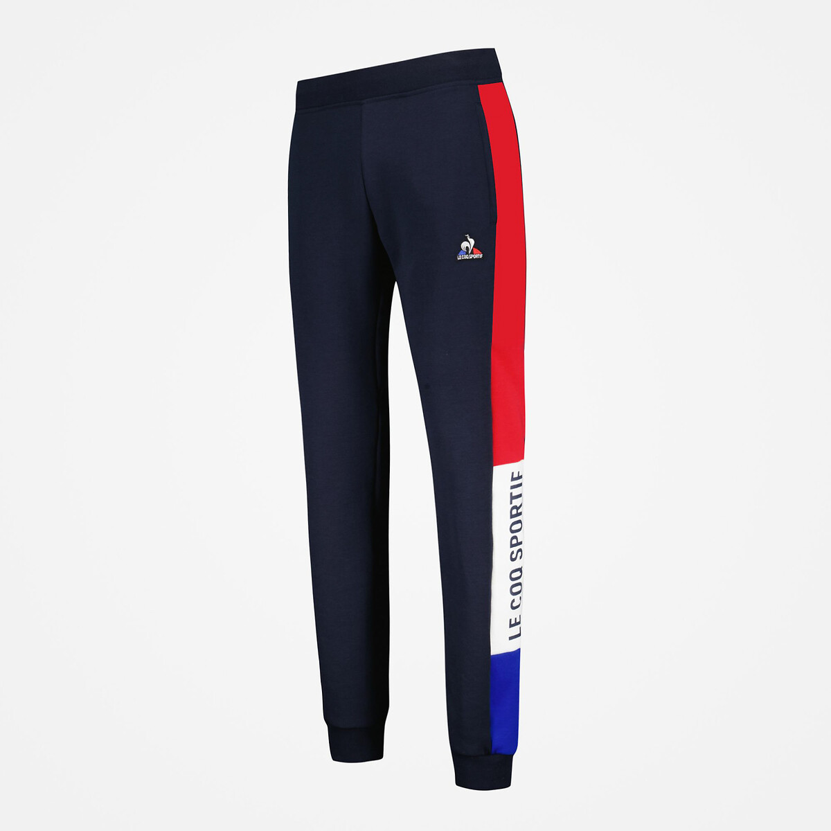 Pantalon de survetement tricolore bleu marine, LE COQ SPORTIF