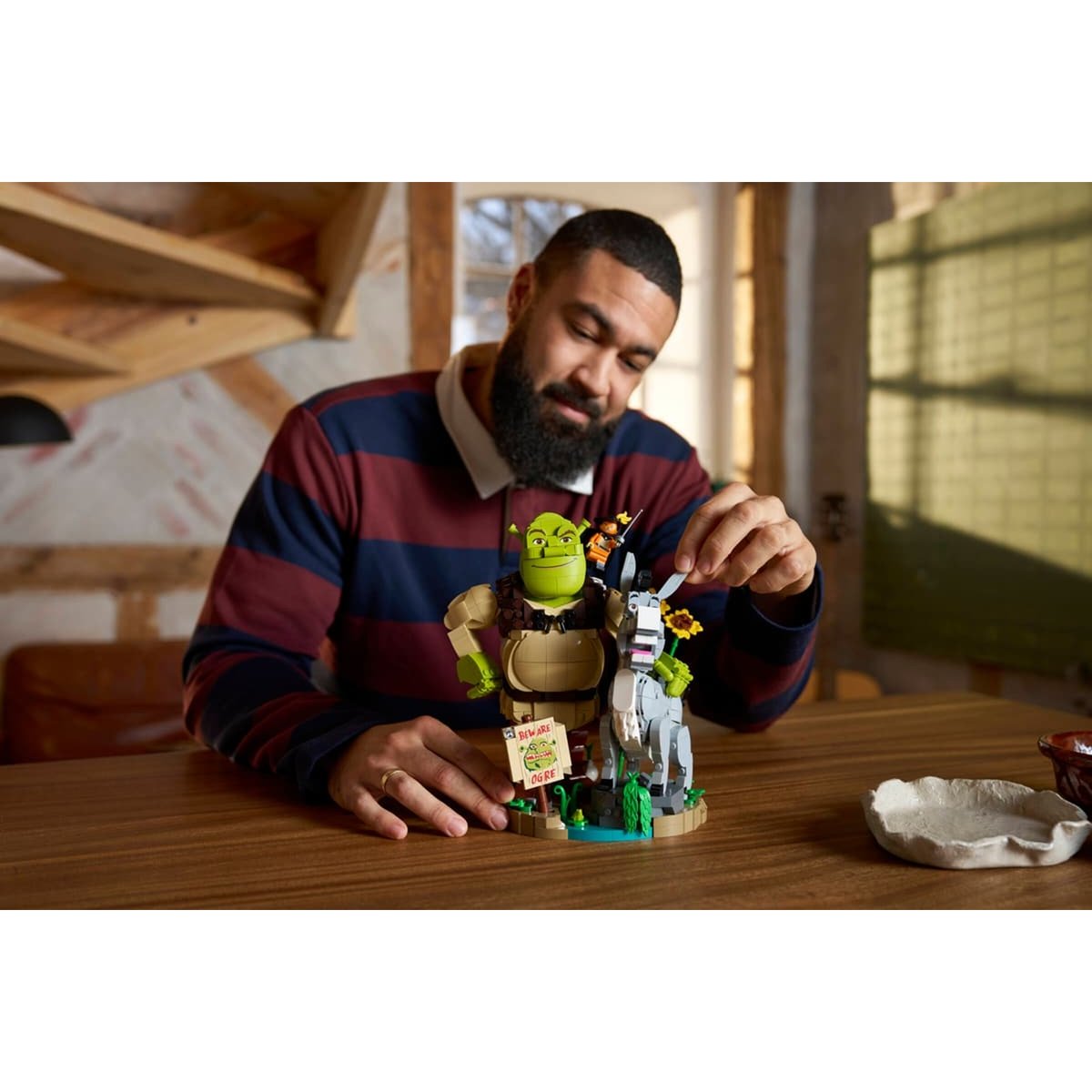 Shrek, l'Âne et le Chat multicolore, LEGO