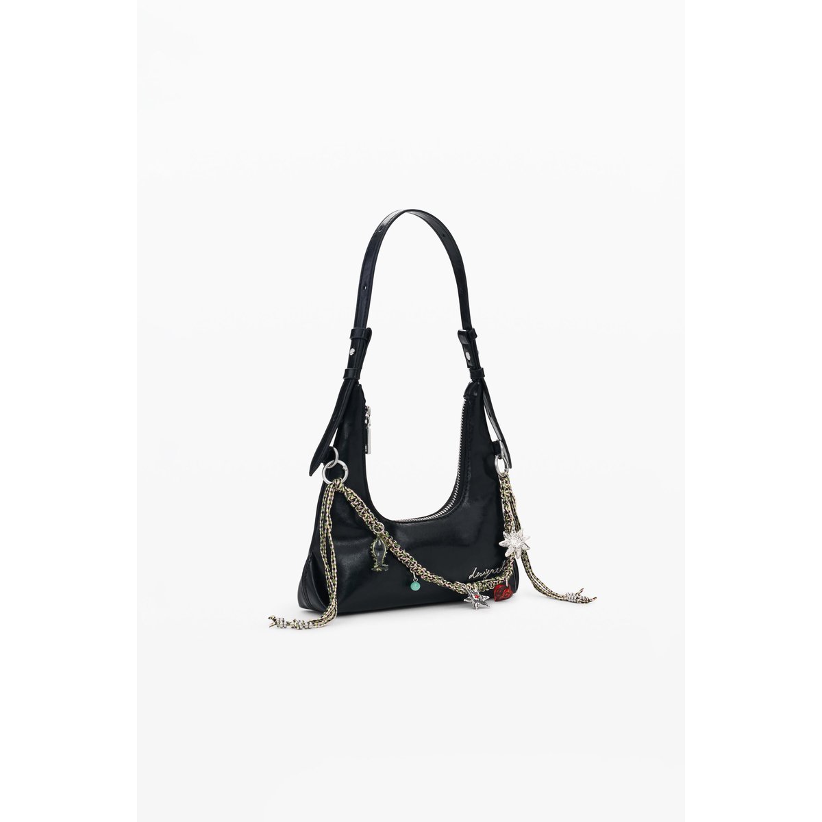 Mini sac charm noir, DESIGUAL