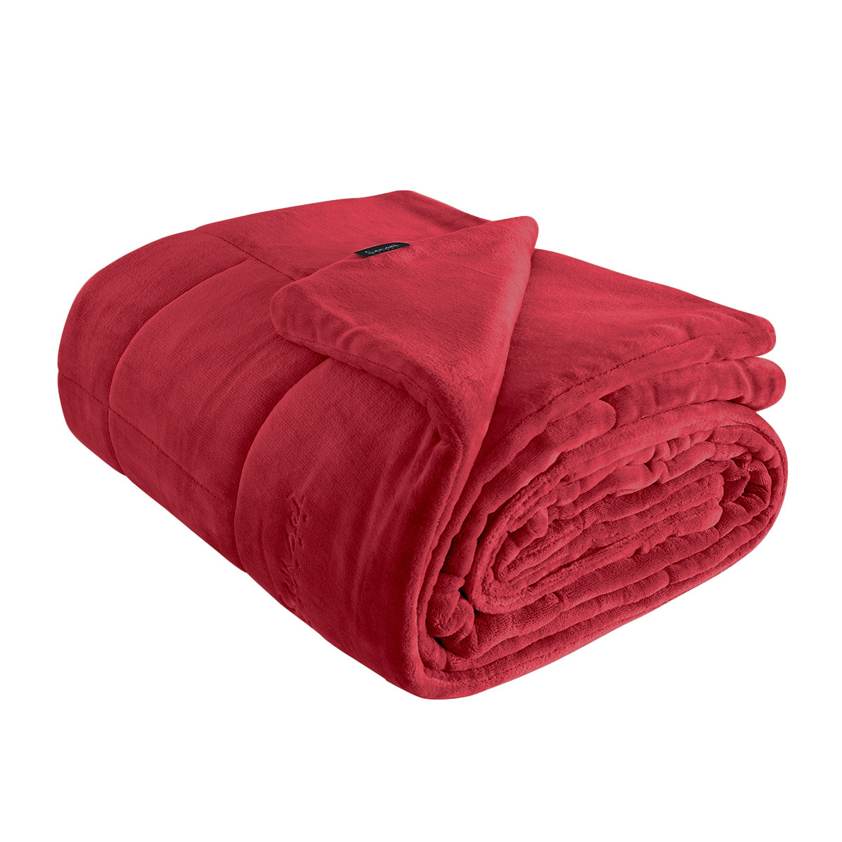 Couvre lit matelassé "tout doux" épais et chaud NISEKO cardinal, SENSEI MAISON