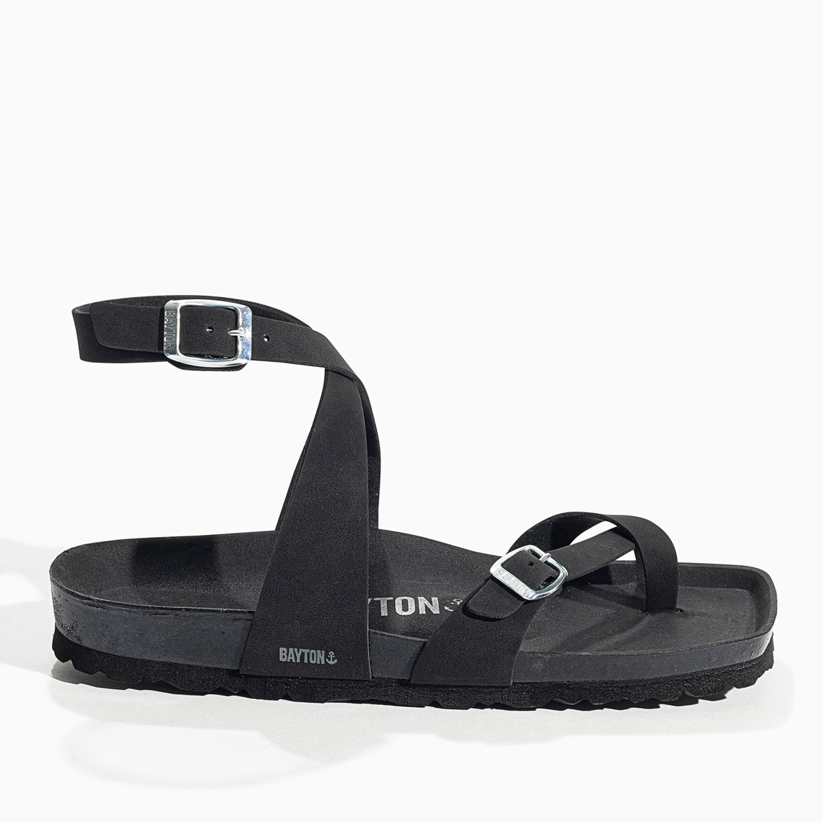 Sandales Vegan SWAN noir, BAYTON